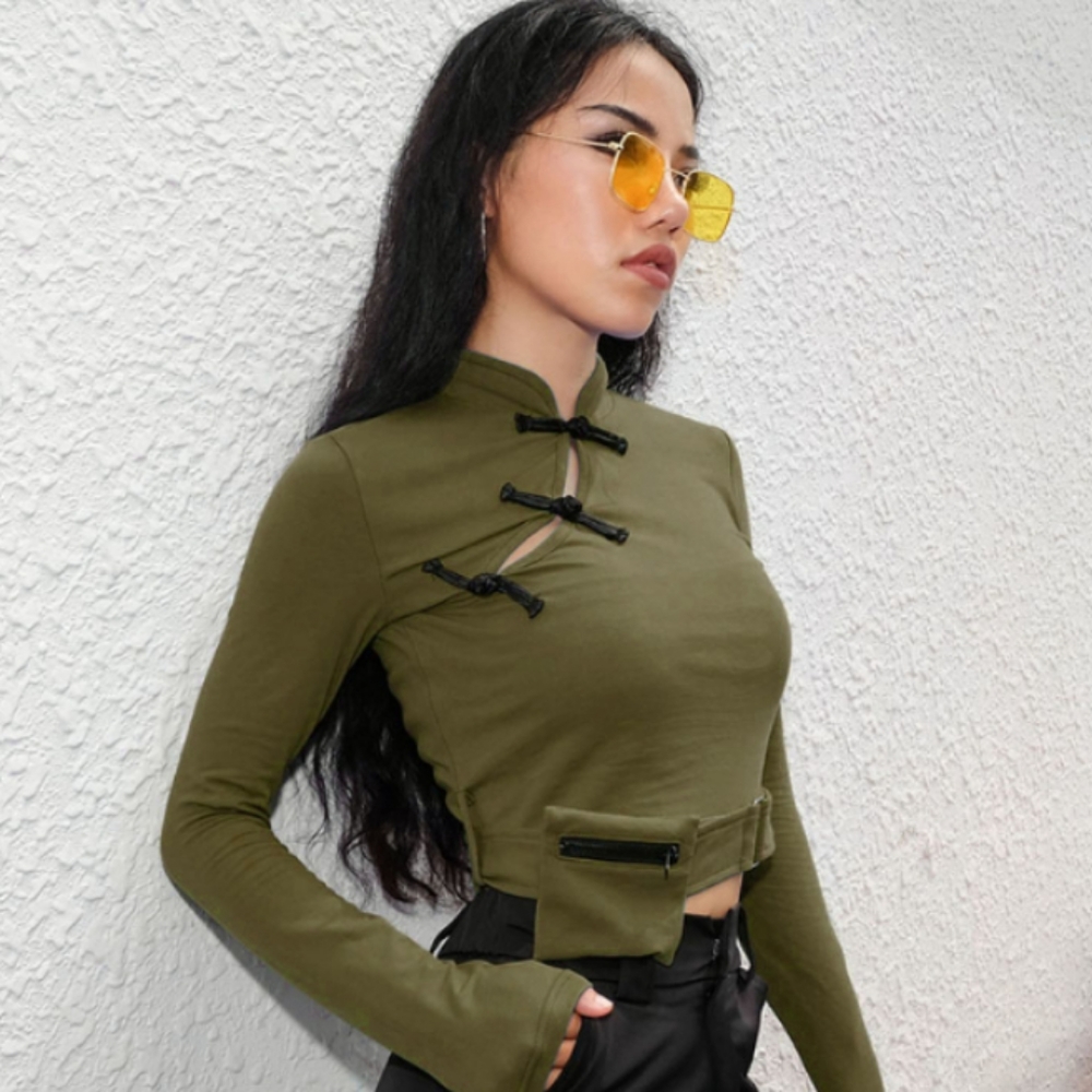 ㊗ Oriental Style Crop Top
